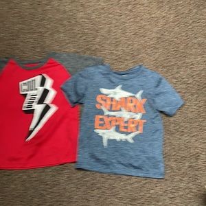 Two 4t polyester shirts